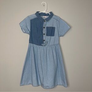 Stylish Blue Denim Kids Dress